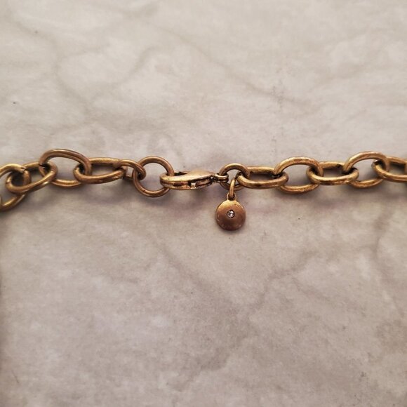 ✨ J.Crew Blue Green Rhinestones Crystals Cluster Statement Necklace ✨ - Picture 11 of 16